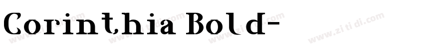 Corinthia Bold字体转换